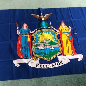Flag of New York State.